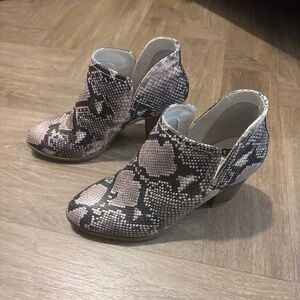 Fergalicious by Fergie Charley Faux Snake Booties